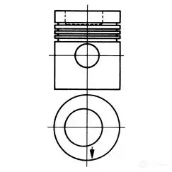 Поршень KOLBENSCHMIDT 93882600 2967621 T1O K6 4028977128622 изображение 0