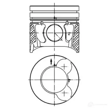 Поршень KOLBENSCHMIDT O UD4J5 99700600 4028977533211 2969032 изображение 0