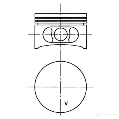 Поршень KOLBENSCHMIDT 99646600 4028977389962 2968993 T W1HK