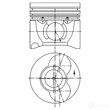 Поршень KOLBENSCHMIDT 9C21M R 4028977648670 40405600 2952816