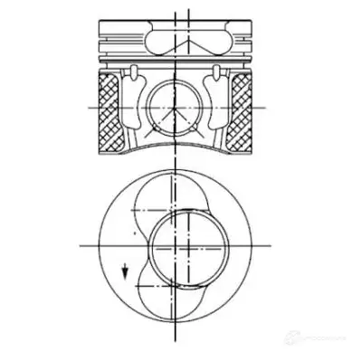 Поршень KOLBENSCHMIDT 76CJ EG 4028977468575 2969128 99850600