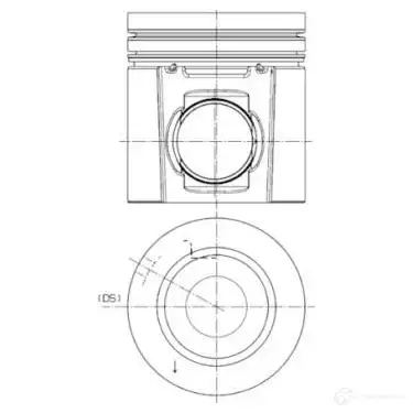 Поршень KOLBENSCHMIDT 41010600 8 PYBO 2953026 4028977850561