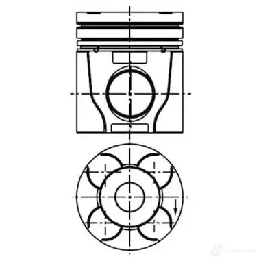 Поршень KOLBENSCHMIDT 4028977675706 8 BA56A 40610600 2952907