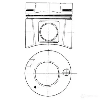 Поршень KOLBENSCHMIDT O6 9Z0YL 91630600 2965059 4028977157134 изображение 0