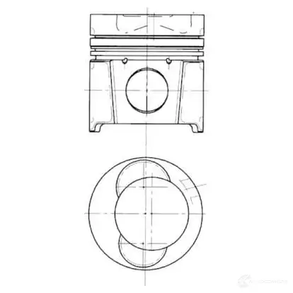 Поршень KOLBENSCHMIDT 2968161 94487600 HB 12YU5 4028977148583