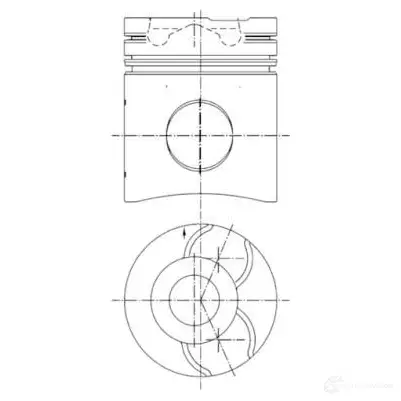 Поршень KOLBENSCHMIDT 2969076 4028977456756 99750600 G P67S0R