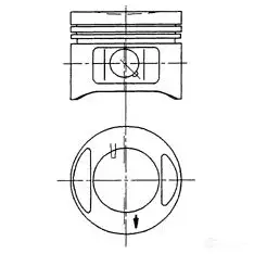 Поршень KOLBENSCHMIDT TQNJ D 4028977562792 94870710 2968586 изображение 0