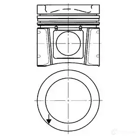 Поршень KOLBENSCHMIDT 40332610 4028977690372 P7C 0RRW 2952737 изображение 0