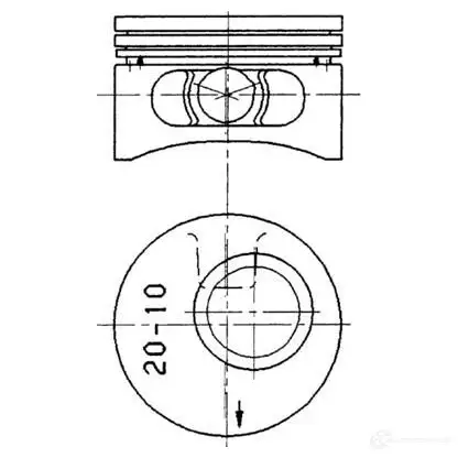 Поршень KOLBENSCHMIDT 0 AUP2 90245620 4028977107856 2963292 изображение 0