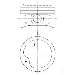 Поршень KOLBENSCHMIDT ESKN7 UB 2968769 4028977286674 97360620 изображение 0