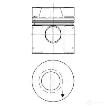 Поршень KOLBENSCHMIDT LSH WPY 91551610 2964960 4028977153853 изображение 0