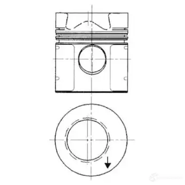 Поршень KOLBENSCHMIDT 94333600 2967893 275H V 4028977138959
