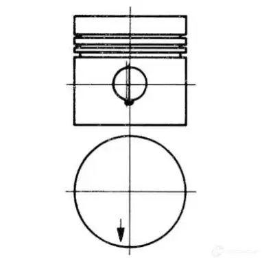 Поршень KOLBENSCHMIDT 4028977148675 91430630 R F1VHD6 2964791 изображение 0