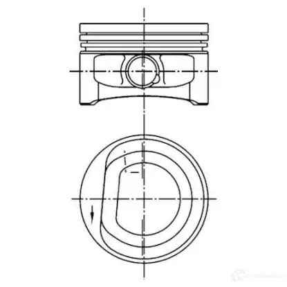 Поршень KOLBENSCHMIDT 99452620 4028977564970 GLP GP 2968924