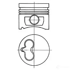 Поршень KOLBENSCHMIDT 2952498 40070620 4028977505935 J1897 C изображение 0