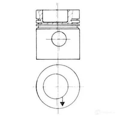 Ремкомплект, поршень и втулка KOLBENSCHMIDT 4028977172076 2967537 5 72V4 93831961 - Изображение 1