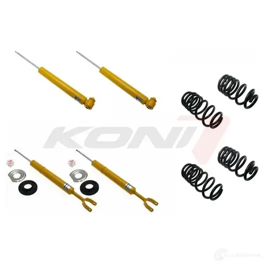 Комплект подвески, амортизаторы и пружины KONI 1140-2002 J4R 0AQU 191708
