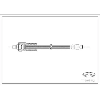 Тормозной шланг CORTECO 3358960181121 19018112 7 6DZUM 1382035 изображение 0