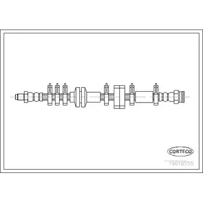Тормозной шланг CORTECO 19018555 1382190 3358960185556 7MFJ WTW изображение 0