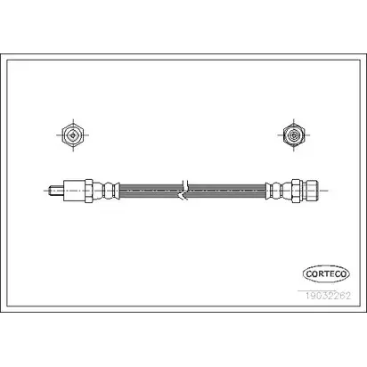 Тормозной шланг CORTECO 3358960091055 1383400 19032262 QUX 51T изображение 0