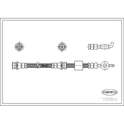 Тормозной шланг CORTECO 3358960098191 19033046 Y H6CP 1384024 изображение 0