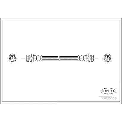 Тормозной шланг CORTECO 3358960363886 1385014 19035102 VV T6B изображение 0