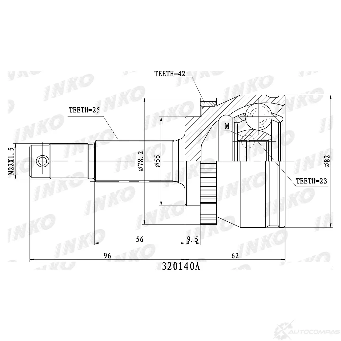 Inko шрус. Шрус внешний Inko арт. 307072. Шрус Inko внешний, арт. 329183. Шрус Inko внешний, арт. 319114.