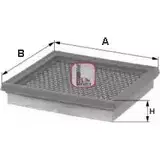 Воздушный фильтр SOFIMA G9JG1 S 3100 A 1402282 3W2 IR изображение 0