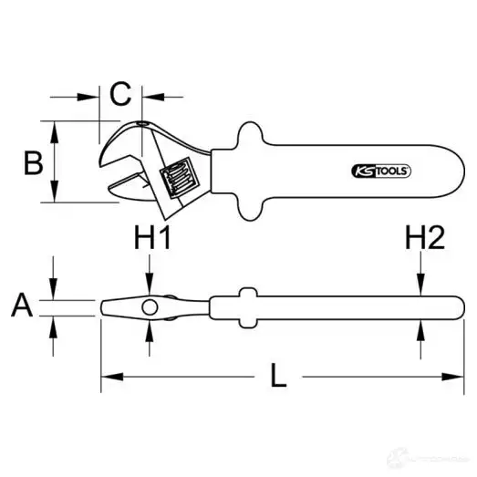 Рожковый гаечный ключ KS TOOLS 1171253 3308094 4042146324622 0G2 UU изображение 1