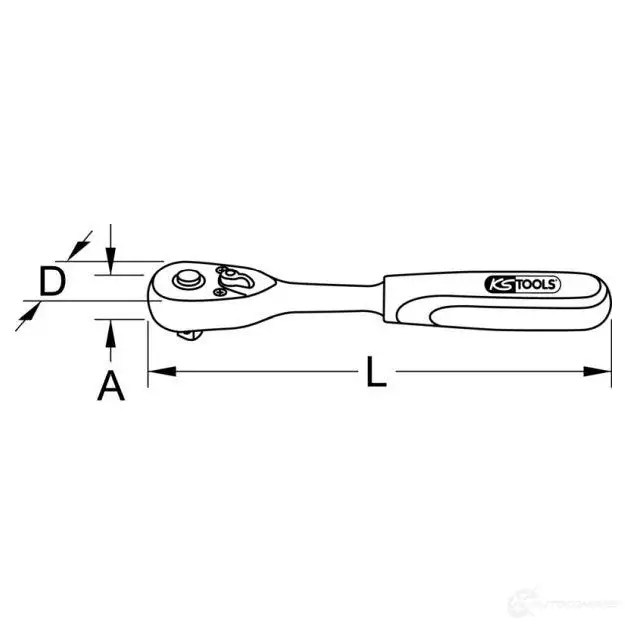 Трещотка реверсивная KS TOOLS 4042146056448 UM 6EH 3321379 9141490 изображение 4