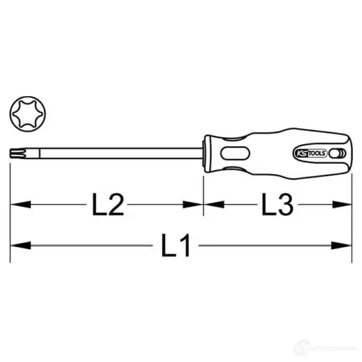 Отвертка KS TOOLS ZSZSH YU 1591037 3311498 4042146120651 изображение 2