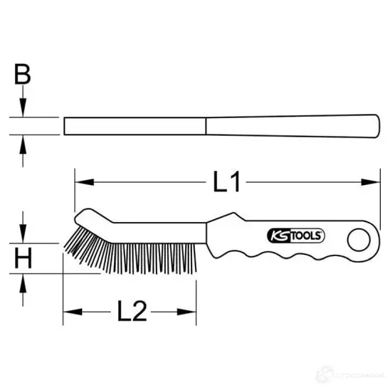 Проволочная щетка очистки тормозного суппорта KS TOOLS 1437554967 2012340 BIF B2WG изображение 1