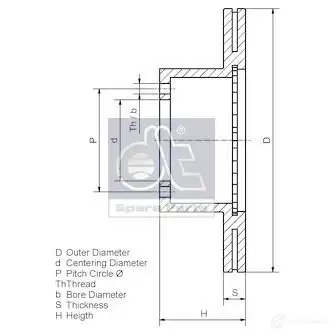 Тормозной диск DIESEL TECHNIC 4D ZQMN 2692772 736081 изображение 3