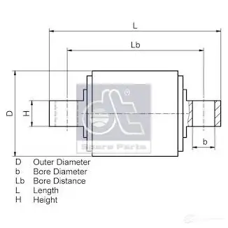 Ремкомплект рычага подвески DIESEL TECHNIC 490816 2687468 12 CXQ 4047755219840 изображение 3