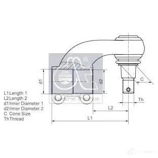 Рулевой наконечник DIESEL TECHNIC 522024 3AWXB GB 2688304 4047755226237 изображение 1