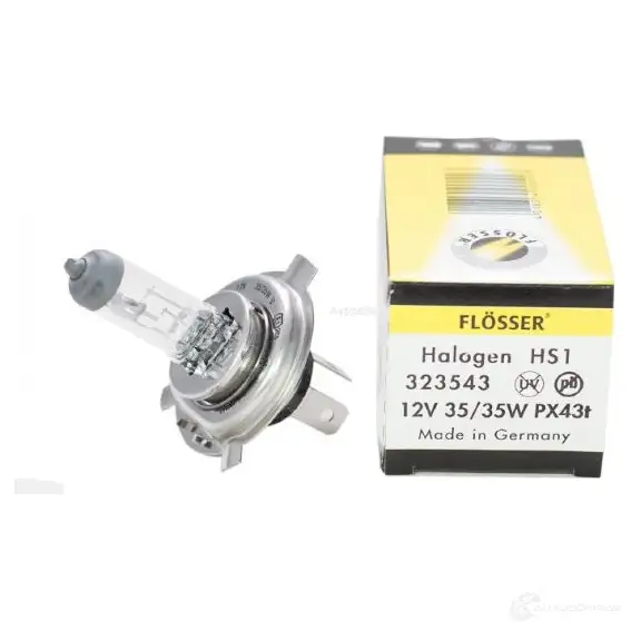 Лампа галогеновая HS1 12 В 3000-4000K FLOSSER 323543 1439691181 L GSN1S
