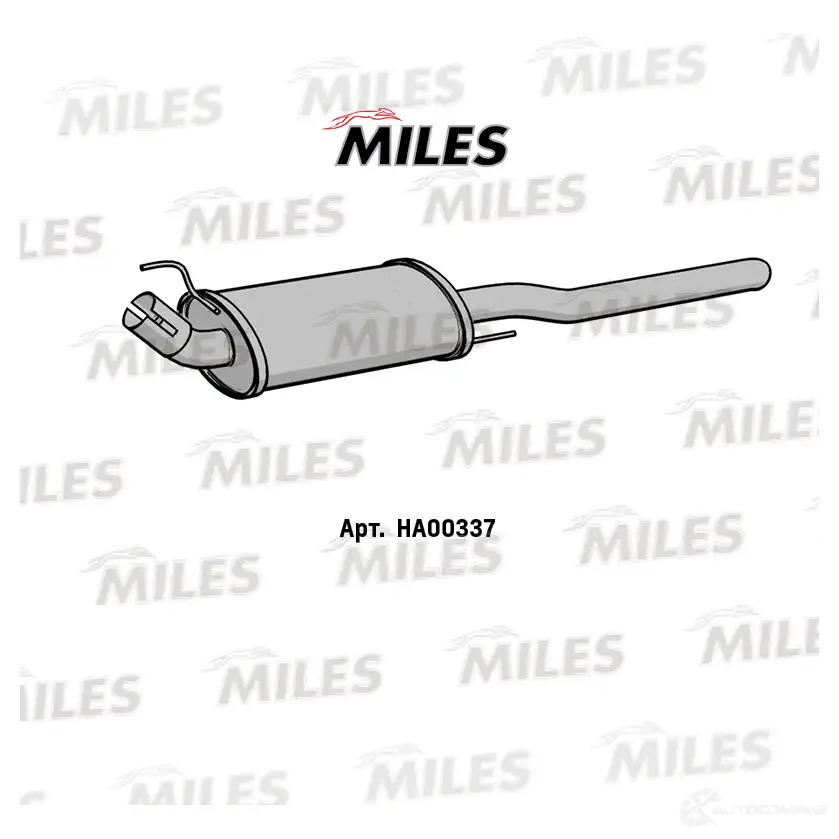 Глушитель MILES 1420600786 7A VF4 HA00337 изображение 0