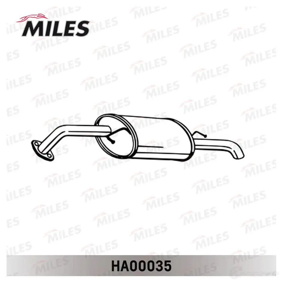 Глушитель MILES B SY41 HA00035 1420604370