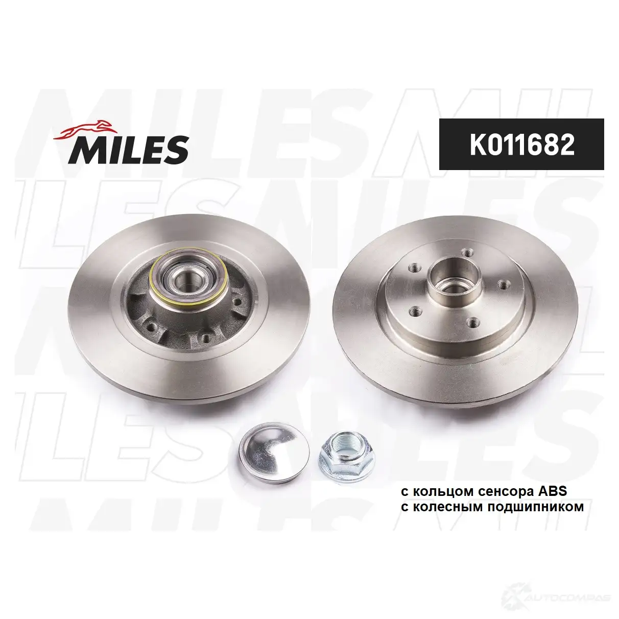 Тормозной диск MILES E3R 3QAA 1420698966 K011682 изображение 0