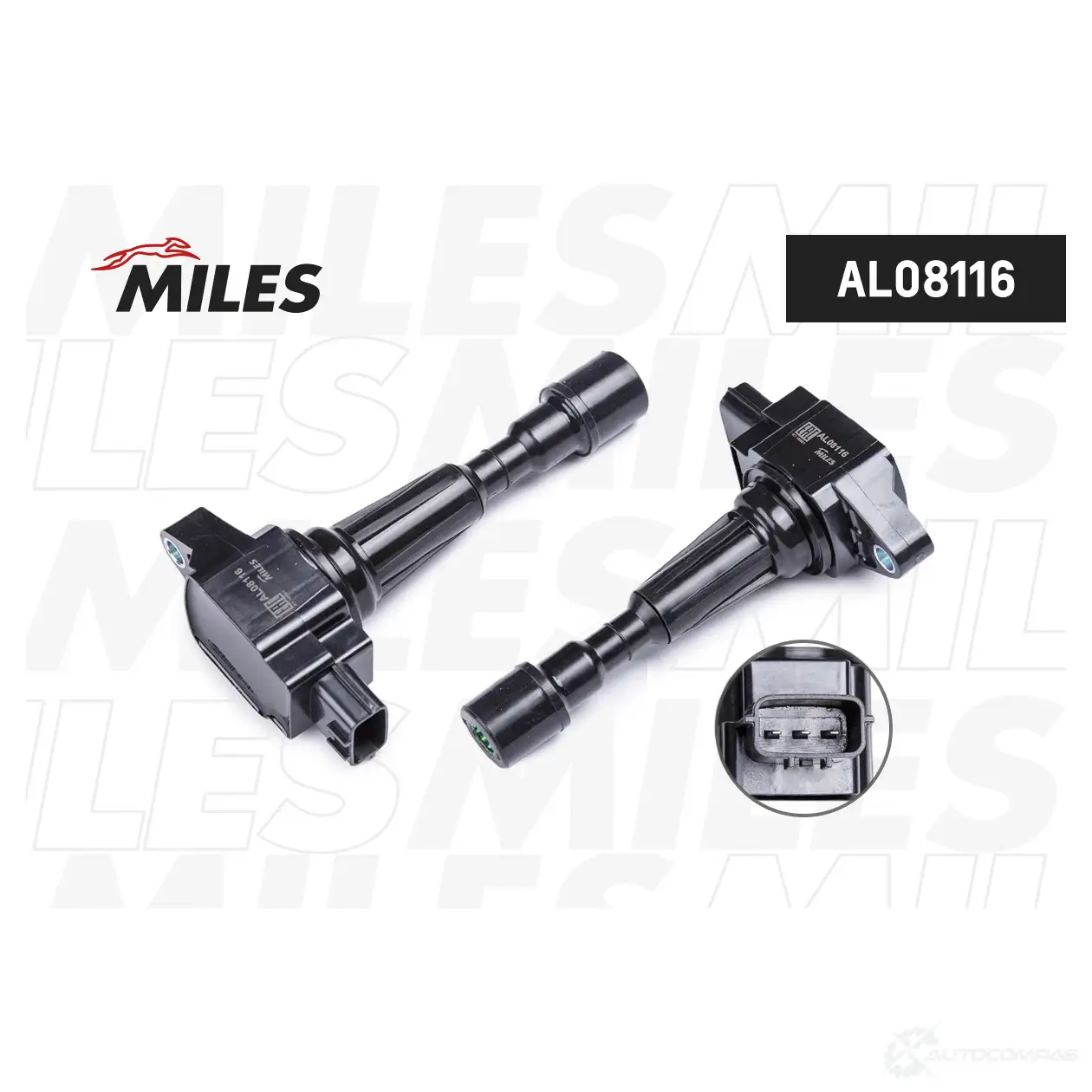 Катушка зажигания MILES 1438140555 AL08116 S3W HW изображение 0