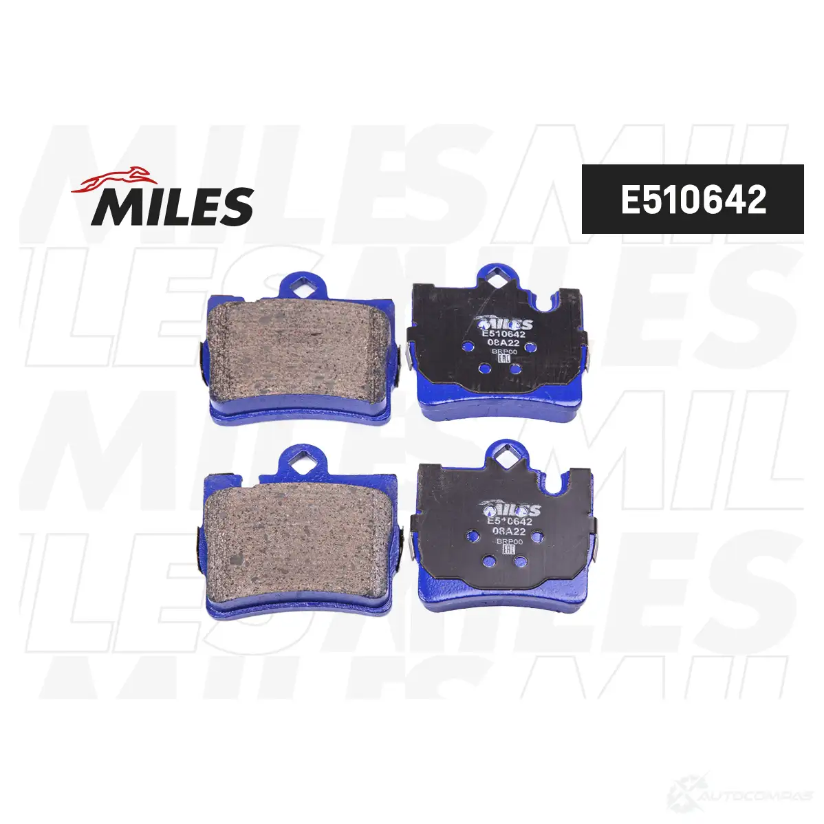 Тормозные колодки дисковые, комплект MILES 1438140696 I7P ZF8C E510642 изображение 0