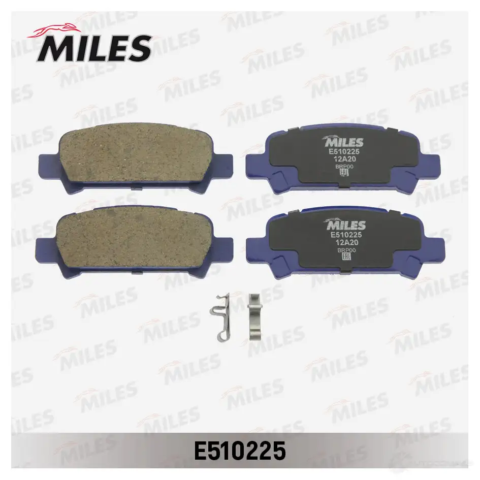 Тормозные колодки дисковые, комплект MILES 5E8 RMJ E510225 1436968108 - Изображение 1