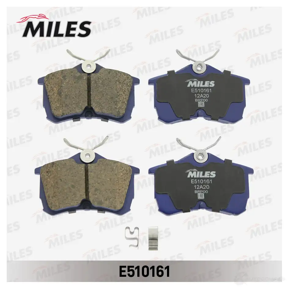 Тормозные колодки дисковые, комплект MILES 1436968090 E510161 V5O U0 - Изображение 1