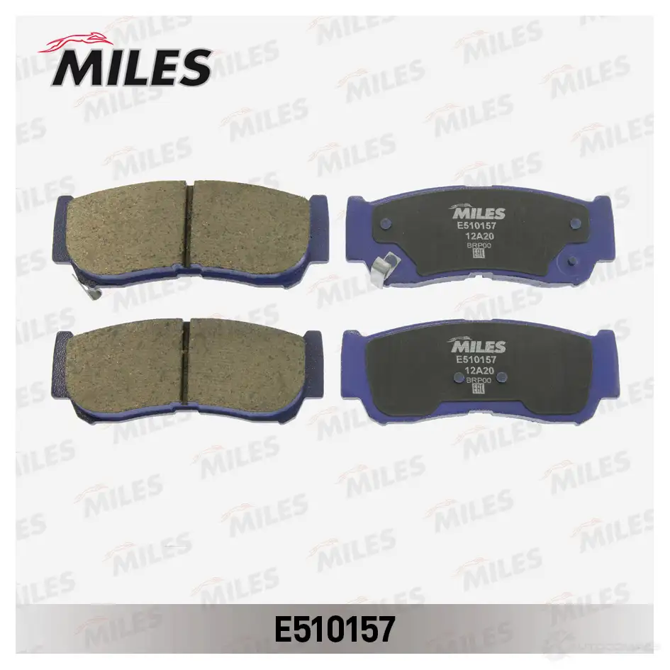 Тормозные колодки дисковые, комплект MILES 1436968089 UV7 7S E510157 - Изображение 1