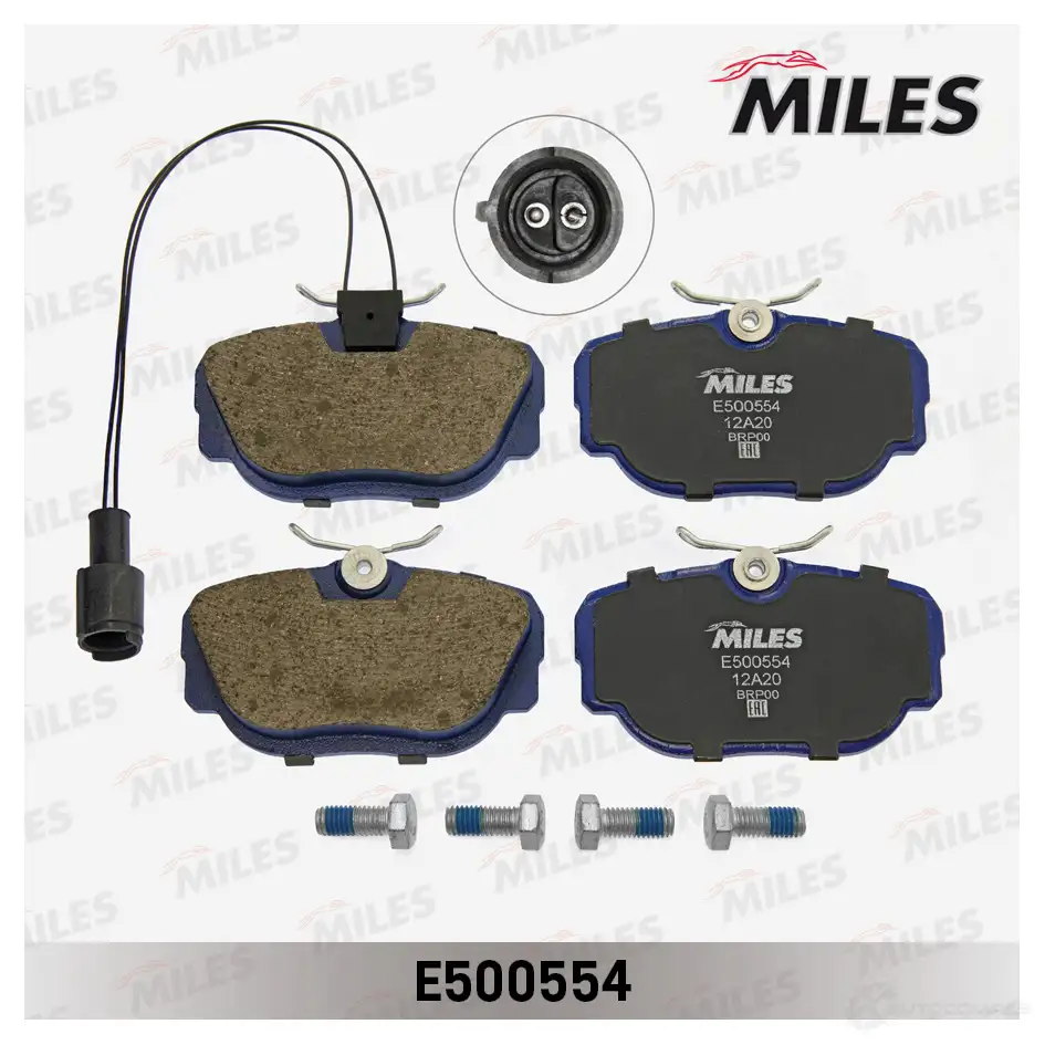 Тормозные колодки дисковые, комплект MILES GYZ ZU 1438140740 E500554 - Изображение 1