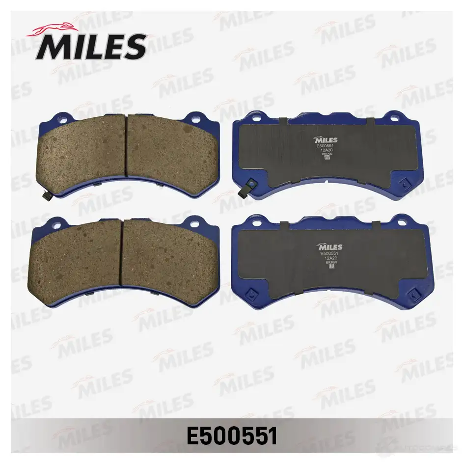 Тормозные колодки дисковые, комплект MILES 9J5 22 E500551 1438140741 изображение 0