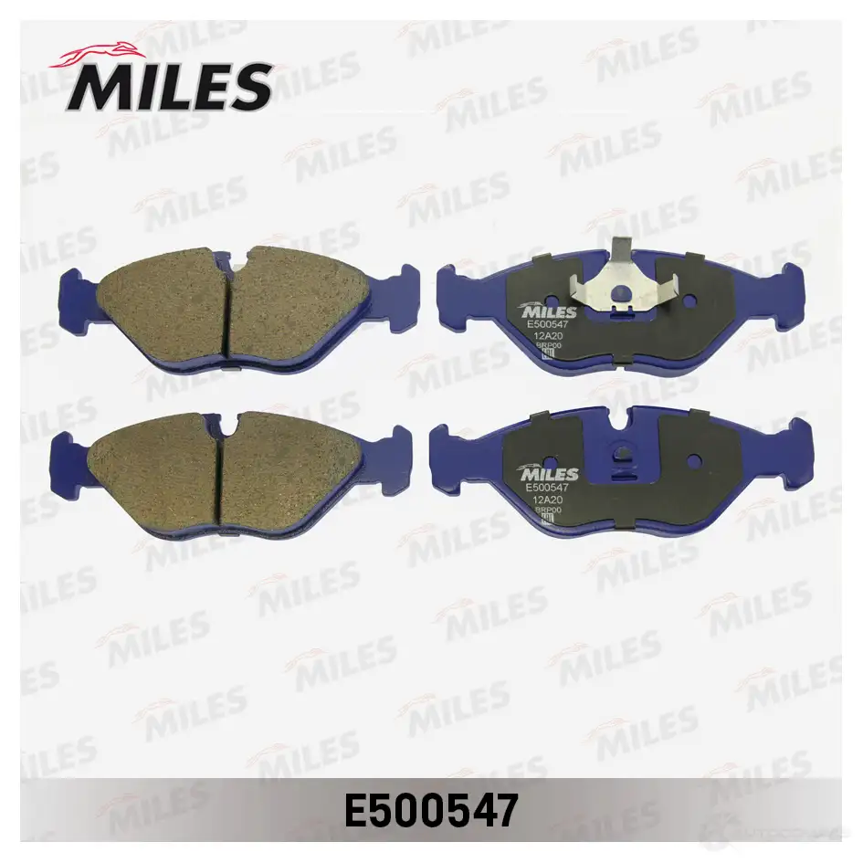 Тормозные колодки дисковые, комплект MILES 70Y RX E500547 1438140742 - Изображение 1