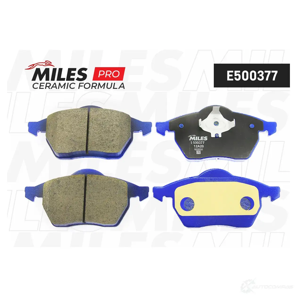Тормозные колодки дисковые, комплект MILES 0EM 99 E500377 1436967967 - Изображение 1