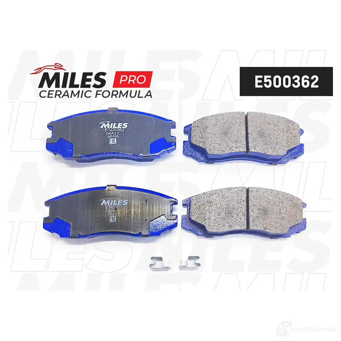 Тормозные колодки дисковые, комплект MILES E500362 1436967955 NJH23 I - Изображение 1