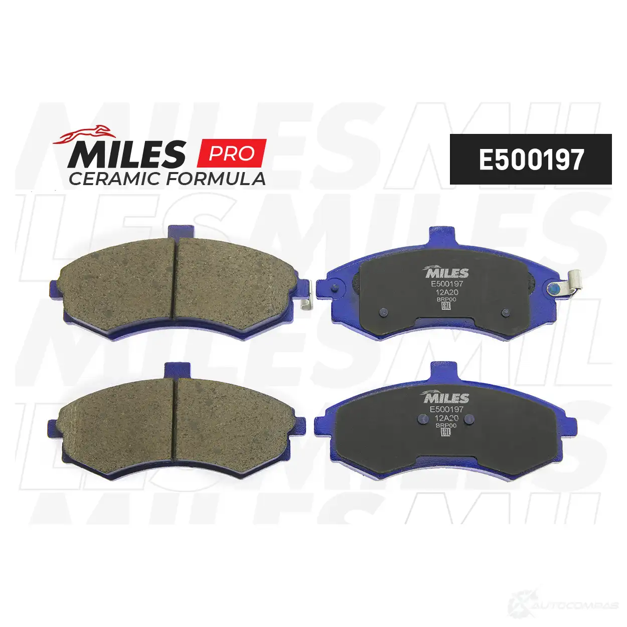 Тормозные колодки дисковые, комплект MILES M9GNQ GI E500197 1436967872 - Изображение 1